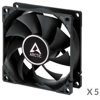  Вентилятор ARCTIC SF8 (ACFAN00261A) (Black) PWM PST Value pack (5pc) 