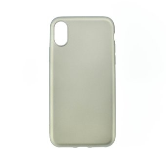  Чехол-накладка J-Case Thin 0,5 mm Apple для iPhone X серебро 