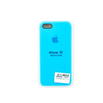  Чехол Apple Silicone Case для iPhone 5/5s light blue 