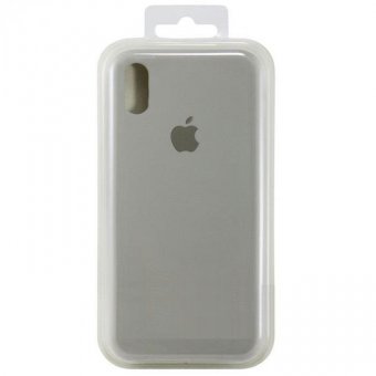  Чехол Apple Silicone Case для iPhone X (gray) 