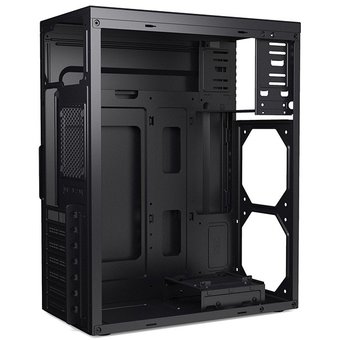  Корпус CBR PCC-ATX-J02-450W2 ATX Miditower J02, c БП PSU-ATX450-08EC (450W/80mm), 2*USB 2.0, HD Audio+Mic, кабель питания 1.2м, Black 