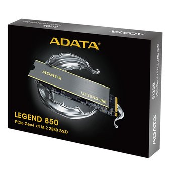  SSD ADATA Legend 850 (ALEG-850-1TCS) M.2 2280 1TB PCIe Gen4x4 with NVMe, 5000/4500, IOPS 400/550K, MTBF 2M, 3D NAN 