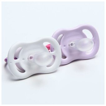  Пустышка PHILIPS SCF080/06 ultra air Lime, Пингвин/Птичка, 0-6мес, 2шт, для девочек 