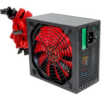 Блок питания Ginzzu PC650 14CM Red 
