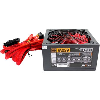  Блок питания Ginzzu PC650 14CM Red 