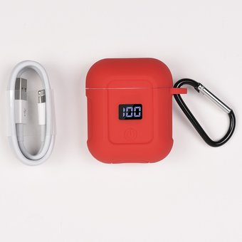  УЦ Наушники bluetooth HOCO S11 Melody (red silicon), white (ПУ) 