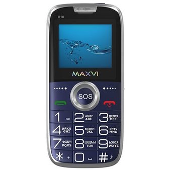  Мобильный телефон Maxvi B10 Blue 