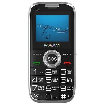  Мобильный телефон Maxvi B10 Black 