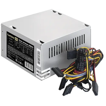  Блок питания ExeGate AB650 EX292143RUS-PC 650W (ATX, PC, 8cm fan, 24pin, 4+4pin, PCI-E, 3xSATA, 2xIDE, кабель 220V в комплекте) 