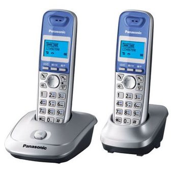  Радиотелефон Dect Panasonic KX-TG2512RU1 серый металлик (труб. 2шт) 