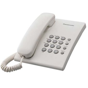  Телефон проводной Panasonic KX-TS2350RUW белый 