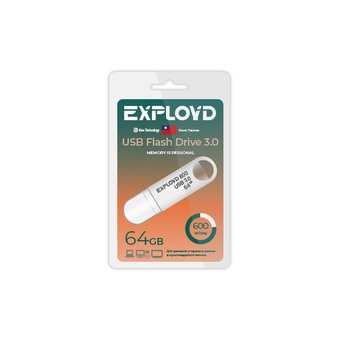  USB-флешка Exployd EX 64GB 600 White 