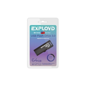  USB-флешка Exployd EX 64GB 610 Black 
