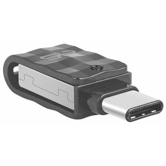  USB-флешка Silicon Power SP032GBUC3C31V1K Mobile C31, 32Gb OTG, USB 3.1/Type-C, Черный 