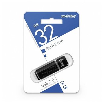  USB-флешка Smartbuy SB32GBQZ-K 32GB Quartz Series Black 