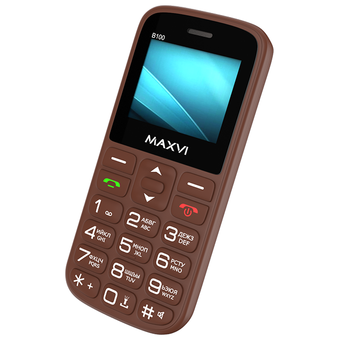  Мобильный телефон MAXVI B100 brown 