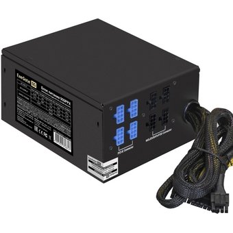  Блок питания ExeGate 900PPX EX222114RUS-S 900W (ATX, APFC, SC, КПД 82 (80 Plus), 14cm fan, 24pin, 2x(4+4)pin, PCIe, 5xSATA, 4xIDE) 