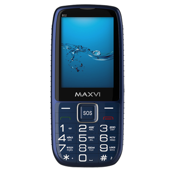  Мобильный телефон MAXVI B32 blue 