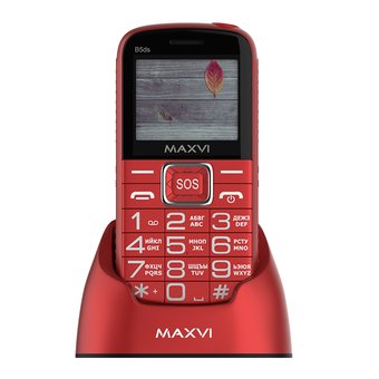  Мобильный телефон MAXVI B5ds red 