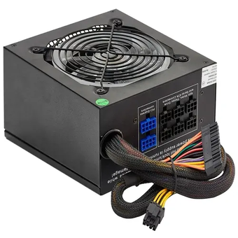  Блок питания ExeGate EVO800 EX280441RUS-S 800W (ATX, APFC, SC, 12cm RGB fan, 24pin, (4+4)pin, PCIe, 5xSATA, 3xIDE, FDD, black, кабель 220V 