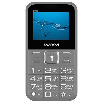  Мобильный телефон MAXVI B200 grey 