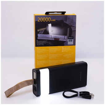  Аккумулятор внешний BOROFONE BJ18 Coolmy digital display (20000mAh) (чёрный) 