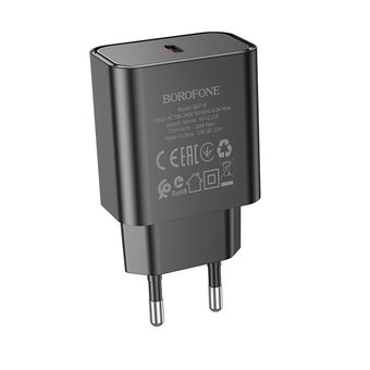  СЗУ Borofone BA71A Power single port PD20W charger(EU), black 