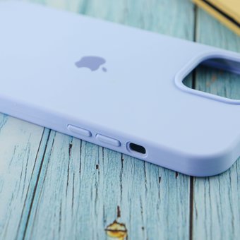  Чехол Silicone Case для iPhone 12 Pro Max (Light Blue) (5) 