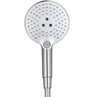  Ручной душ Hansgrohe 26631400 raindance select S120 Стойка 90см с душем и мыльницей хром/бел 