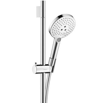  Ручной душ Hansgrohe 26631400 raindance select S120 Стойка 90см с душем и мыльницей хром/бел 