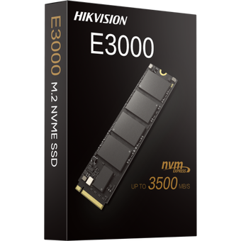  SSD HIKVision E3000 Series HS-SSD-E3000/1024G 1.0TB M.2 (PCI-E 3.0 x4, up to 3520/2900MBs, 3D NAND, 448TBW, NVMe, 22x80mm) 