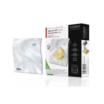  Пакеты для вакуумного упаковщика CASO VACU ZIP 26*35, 150мкм, 20шт 