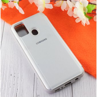  Чехол-книга Clear View WS для Samsung Galaxy M31 /M315 Silver 