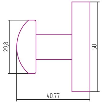  Вешалка СУНЕРЖА 00-3006-0000 Сфера настенная хром/L 50 