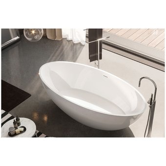  Ванна Gruppo Treesse Carezza V308BO 180x85x52h solid surface бел.мат. 