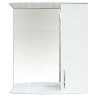  Зеркальный шкаф ORANGE Роса Ro-50ZSW 50х70х16cм универсальный белый глянец 