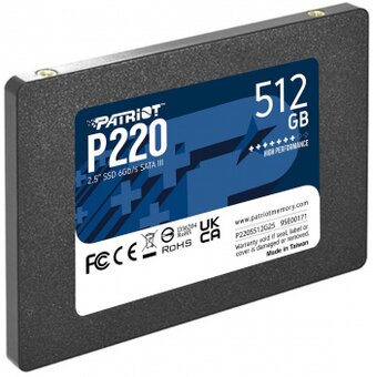  SSD Patriot P220 P220S512G25 SATA III 512Gb 2.5" 