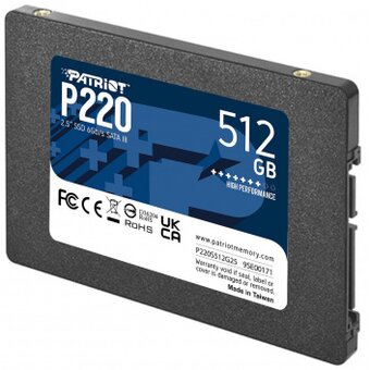  SSD Patriot P220 P220S512G25 SATA III 512Gb 2.5" 