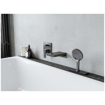  Излив для ванны HANSGROHE Metropol 32543670 матовый черный 