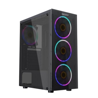  Корпус Ginzzu SL600 FAN LED*4 