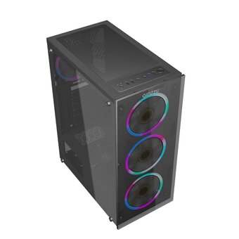 Корпус Ginzzu SL600 FAN LED*4 