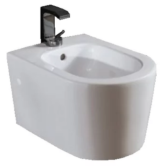  Биде подвесное AREA Form 22310101+FIX03 с 1отверстием с креплением белое 