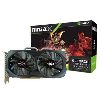  Видеокарта Sinotex GeForce Ninja GTX1660 Super PCIE (1408SP) (NH166SF66S) 6GB 192BIT GDDR6 (DVI/HDMI/DP) 