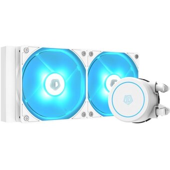  Система водяного охлаждения ID-Cooling Auraflow X 240 evo snow Soc-AM5/AM4/1151/1200/2066/1700 4-pin 18-35dB Al+Cu 250W LED Ret 