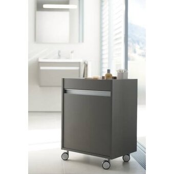  Тумба на роликах DURAVIT Ketho KT2530L4949 с 1дв. 50x36x67h SX графит мат49 