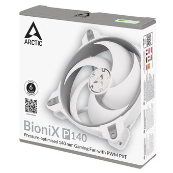  Вентилятор ARCTIC BioniX P140 (ACFAN00160A) (Grey/White) PWM 200 - 1 950 RPM - retail 