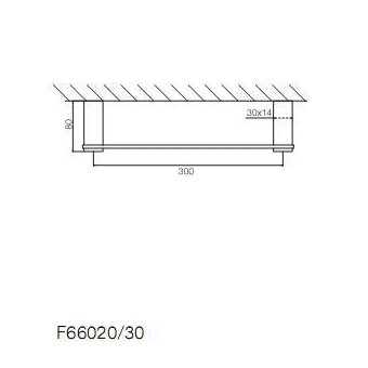  Полотенцедержатель CARLO FRATTINI Quadra F6020/30СR 30см хром 