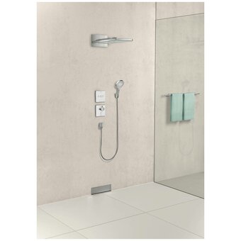  Верхний душ Hansgrohe 24001600 rainmaker select 580 3jet настенный черн/хром 