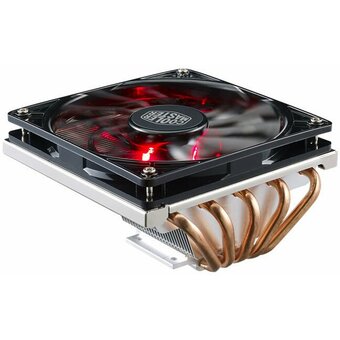  Кулер Cooler Master GeminII LED (RR-T520-16PK) (130W, 4-pin, 61.5mm, classic, Al/Cu, 1x120mm/50.43CFM/31dBA/1600rpm, 1366/115x/775/AM4/AM3+/AM 