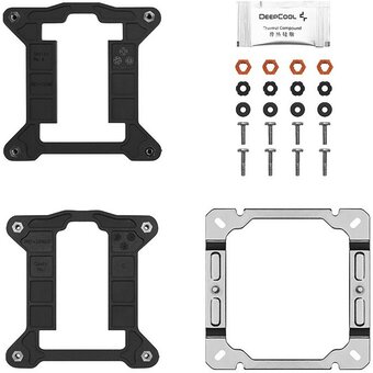  Вентилятор DEEPCOOL AG400 (R-AG400-BKNNMN-G-1) for IntelLGA1700/1200/1151/1150/1155, for AMD- AM5/AM4 (727590) (R-AG400-BKNNMN-G-1) 